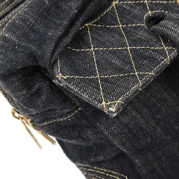 Chanel Navy Sparkling Denim Tote Handbag - Picture 7 of 10